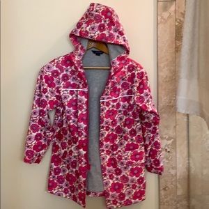 Girls Lands End rain jacket sz 7-8